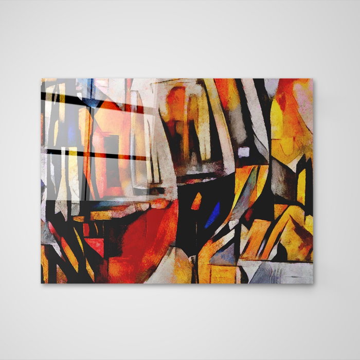 Wallity Pintura decorativa de vidrio templado Multicolor 40 x 60 cm